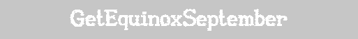 GetEquinoxSeptember