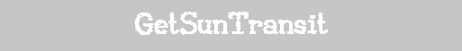 GetSunTransit