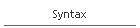 Syntax